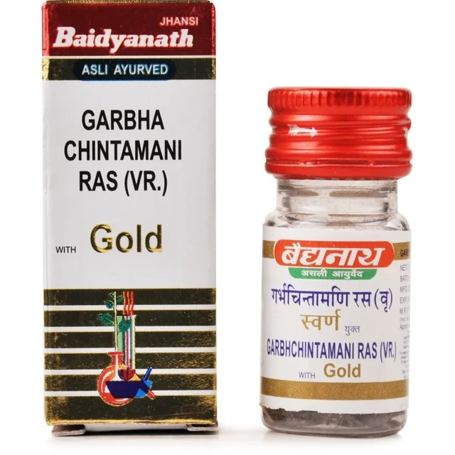 Baidyanath Jhansi Baidyanath Garbha Chintamani Ras Vr (Swarna Yukta) (25tab) - 25 Tablets