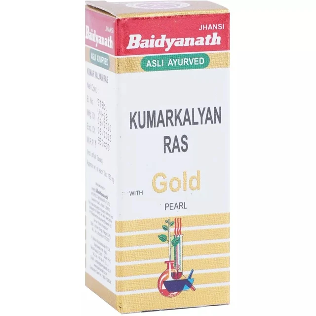 Baidyanath Jhansi Baidyanath Kumar Kalyan Ras (Swarna Moti Yukta) (10tab) - 10 Tablets