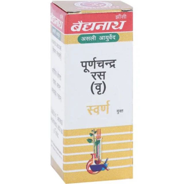 Baidyanath Jhansi Baidyanath Purnachandra Ras Vr. (Swarna Yukta) (10tab) - 10 Tablets