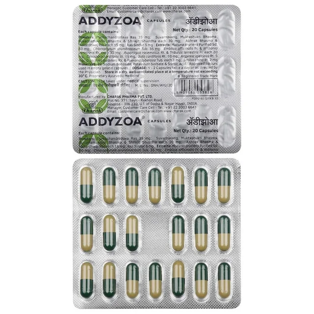 Charak Pharma Pvt Ltd Charak Addyzoa Capsule (20Caps) -