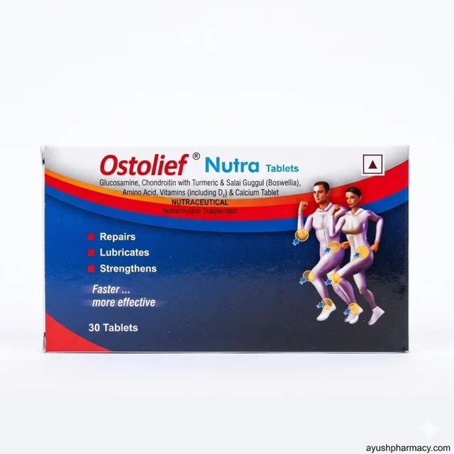 Charak Pharma Pvt Ltd Charak Ostolief Nutra Tablets (30Tab) - 30 Tablets