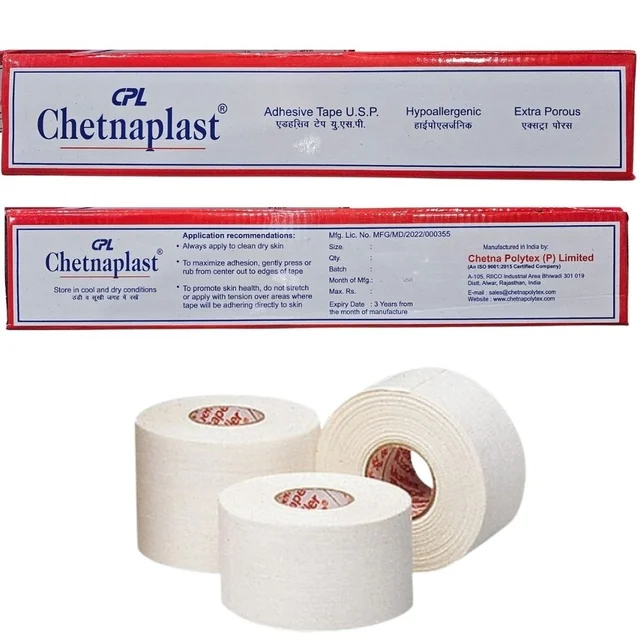 Chetnaplast Adhesive Tape - 8 Mtr. Rolls (Box Pack) (3 Inch) 7.5cm X 8 Mtr. = Box of 4 rolls - (3 Inch) 7.5cm X 8 Mtr. = Box of 4 rolls
