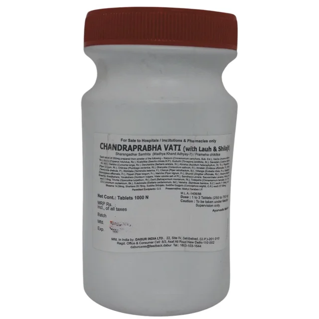 Dabur India Ltd Dabur Chandraprabha Vati (1000tab) - 1000 Tablets