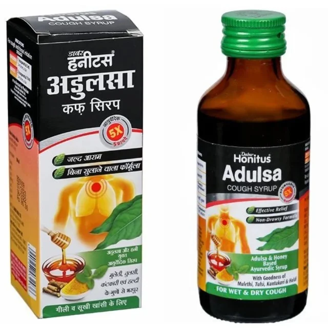 Dabur Honitus Herbal Cough Remedy Syrup, 100 ml