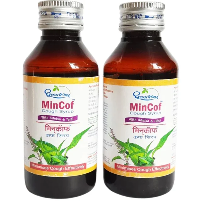 Shree Dhootapapeshwar Dhootapapeshwar Mincof Cough Syrup (100ml) (Pack Of 2)
