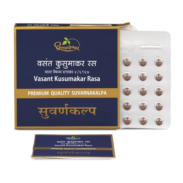Shree Dhootapapeshwar Dhootapapeshwar Vasant Kusumakar Ras (Premium) (30tab) - 30 Tablets