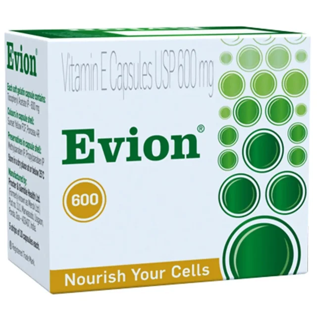 Procter & Gamble Hygiene and Health Care Ltd Evion 600mg Capsule (100caps) with Vitamin E for Cellular Health