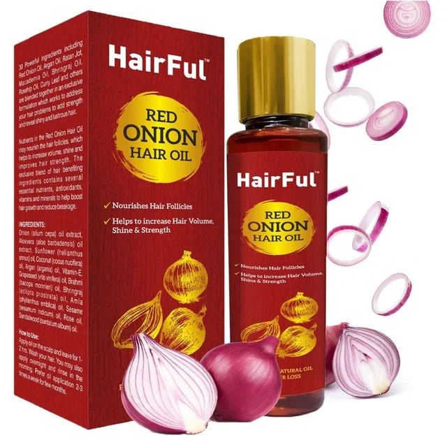 Nava Healthcare Pvt Ltd Hairful Red Onion Hair Oil (120ml)