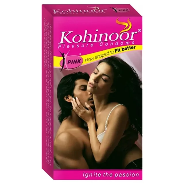 Reckitt Benckiser India Ltd Kohinoor Pink Pleasure Condoms (10pcs)