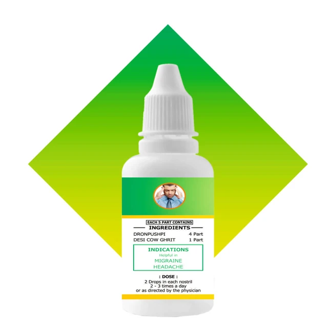 Narmade Ayurvedam Migra Nasya (30ml) For Migraine