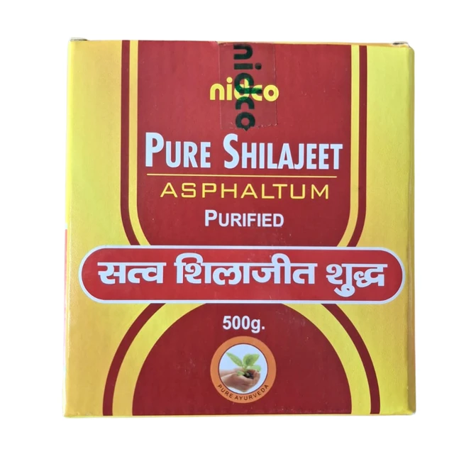 NIDCO (NORTHERN INDIA DRUG COMPANY) Nidco Shilajeet Purified with Trifla (Lump) (500gm) - 500 GM, Dec-2028