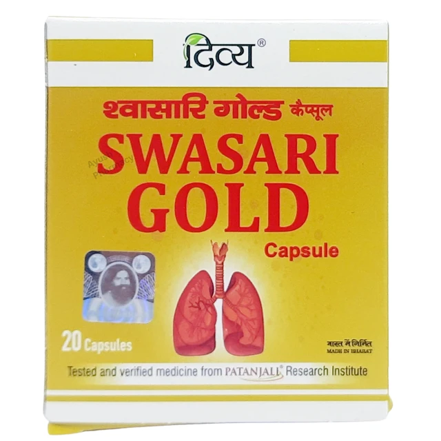 Patanjali Divya Pharmacy Patanjali Divya Swasari Gold Capsules (20Caps)