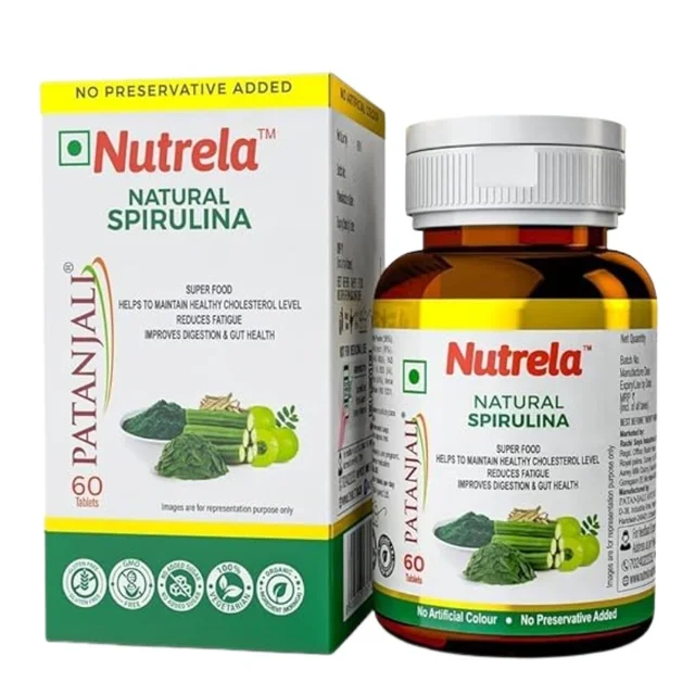 Patanjali Nutrela Natural Spirulina Tablet (60Tab)