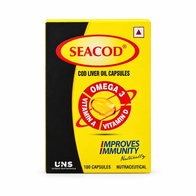 Universal NutriScience SeaCod Cod Liver Oil Capsules (100caps)
