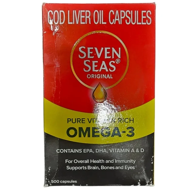 Procter & Gamble Health Ltd Seven Seas Original Cod Liver Oil Capsule (500cap) - 500 Capsules
