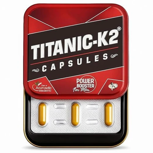Titanic-K2 Ayurvedic power booster capsule (6Caps)