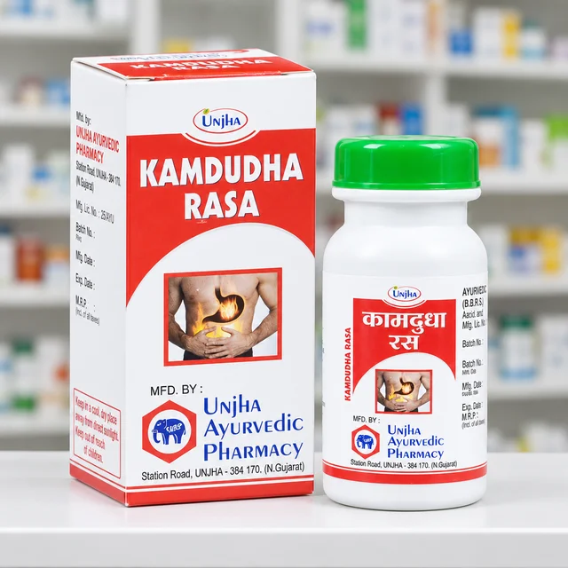 Unjha Ayurvedic Pharmacy Unjha Kamdudha Rasa (40Tab)