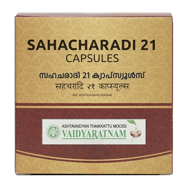 Vaidyaratnam Oushadhasala Pvt. Ltd. Vaidyaratnam Sahacharadi 21 Soft Gel Capsule (100caps)
