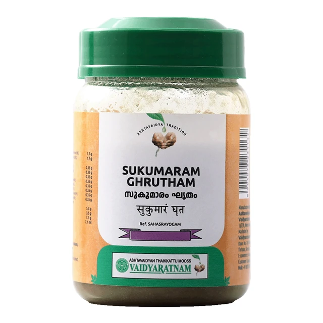 Vaidyaratnam Oushadhasala Pvt. Ltd. Vaidyaratnam Sukumaram Ghrutham (150gm)