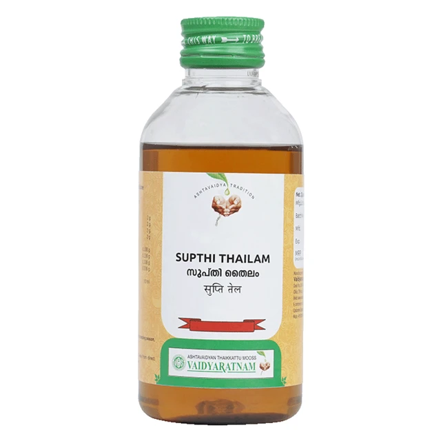 Vaidyaratnam Oushadhasala Pvt. Ltd. Vaidyaratnam Supthi Thailam (200ml)