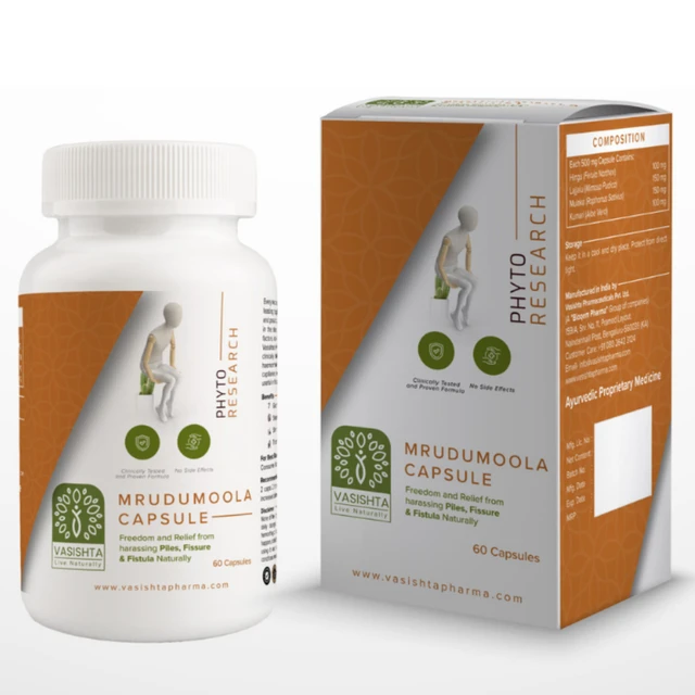Vasishta Pharmaceuticals Pvt. Ltd. Vasishta Mrudumoola Capsules (60caps)