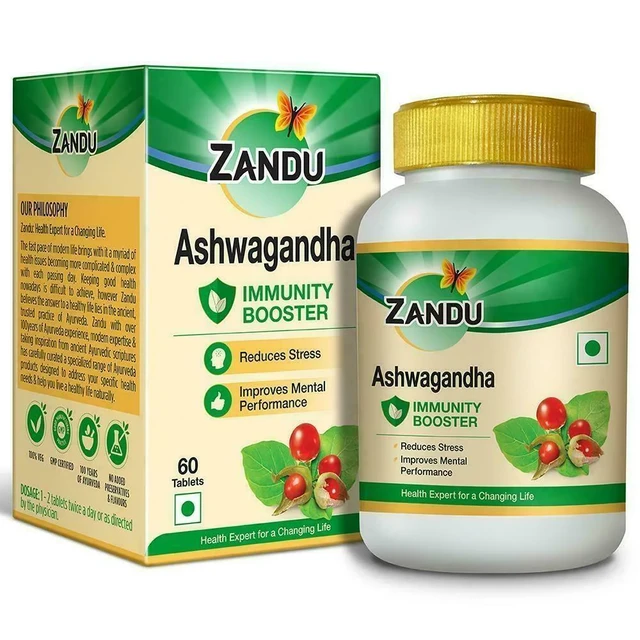 Zandu Ashwagandha Tablets (60Tab)
