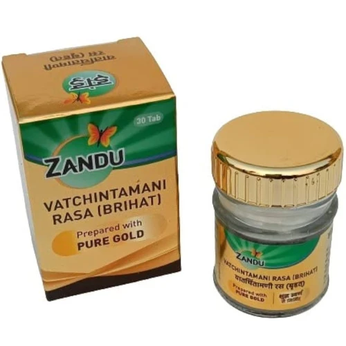 Zandu Vatchintamani Ras Brihat (Swarn Yukt) (30tab) - 30 Tablets