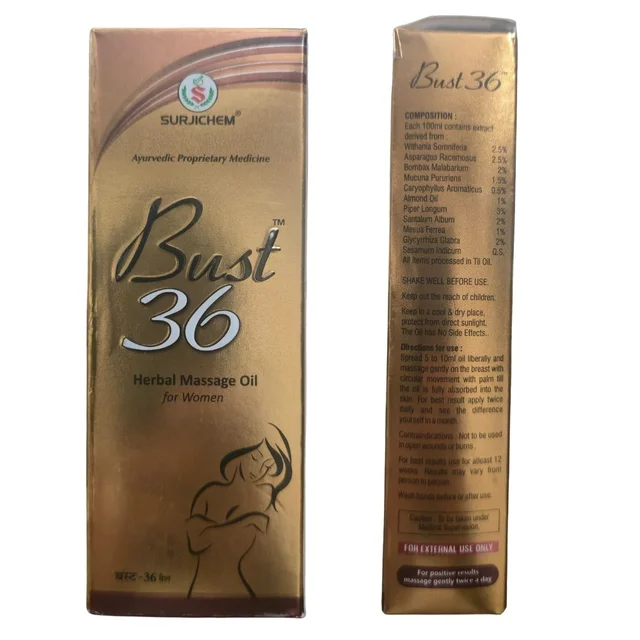 Surjichem Herbs India Surjichem Bust 36 Herbal Massage Oil (100ml)
