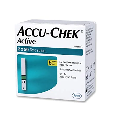 Accu-Chek Active Test Strip (Only Strips) 100 Test Strips - 100 Test Strips