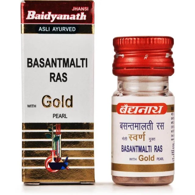 Baidyanath Jhansi Baidyanath Basant Malti Ras (Swarna Yukta) (25tab) - 25 Tablets
