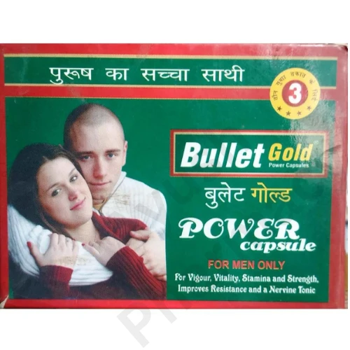 Keshav Herbs Bullet Gold Power Capsules for Men Only (10caps)
