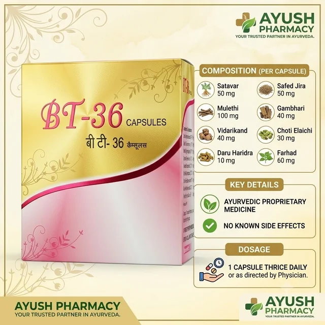 Medi Surge Impex BT-36 Capsules (30Cap) (For Perfect Breast) - 30 Capsules