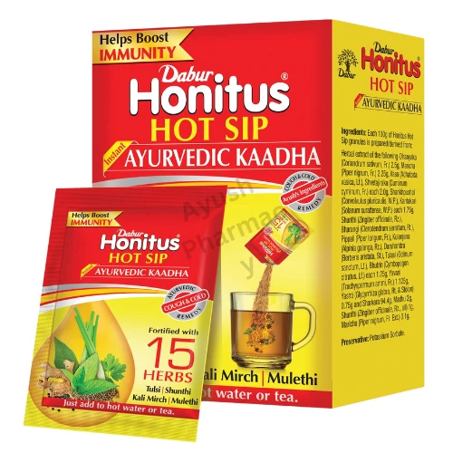 Dabur Honitus Hot Sip Ayurvedic Kaadha (4gm Each) 30 Sachets