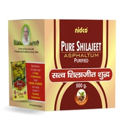 NIDCO (NORTHERN INDIA DRUG COMPANY) Nidco Shilajeet Purified with Trifla (Lump) (500gm) - 500 GM, Dec-2028