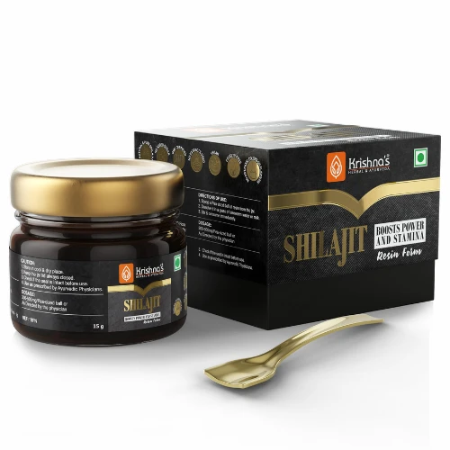 Krishna's Pure Shilajit/Shilajeet (15g) | 100% Pure Shilajit