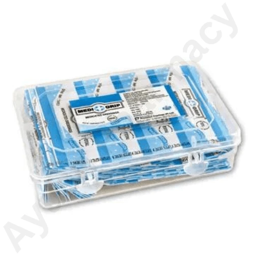 MediGrip Bandages Medicated Dressings Tiffin Box Washproof (100pcs)