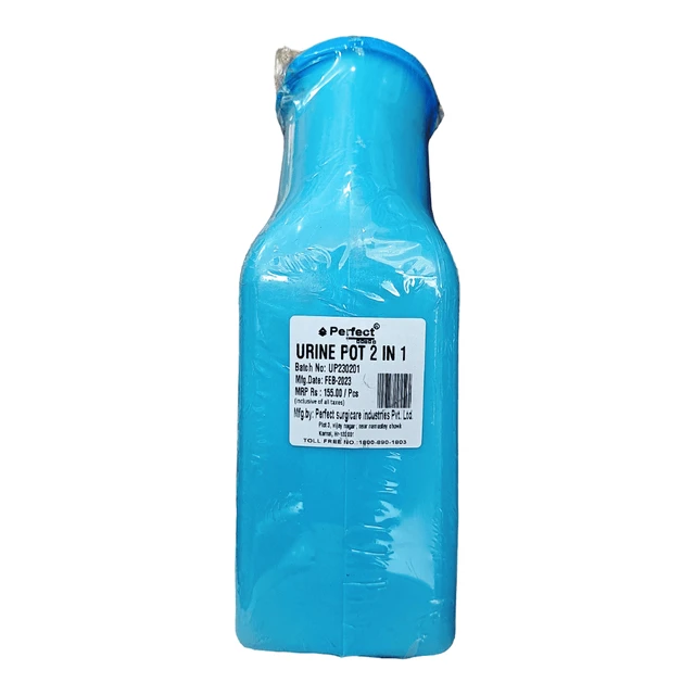 Perfect Urine Pot 2 in 1 with Cover (Male + Female)