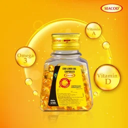 Universal NutriScience SeaCod Cod Liver Oil Capsules (100caps)
