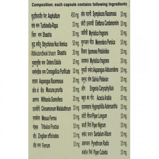 Ayurved Vikas Sansthan Vikas Sansthan Energic 31 Capsule (80Caps) - 80 Capsules, 08/2028