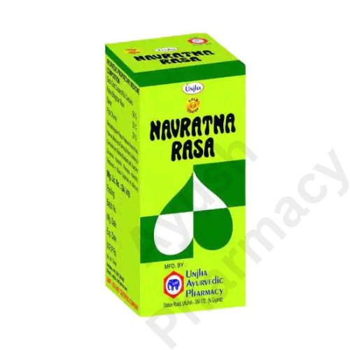 Unjha Ayurvedic Pharmacy Unjha Navratna Ras (Gold Coated) (10tab) - 10 Tablets