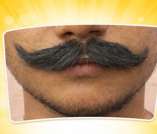 Artificial Handlebar Moustache for Theatre & Performance