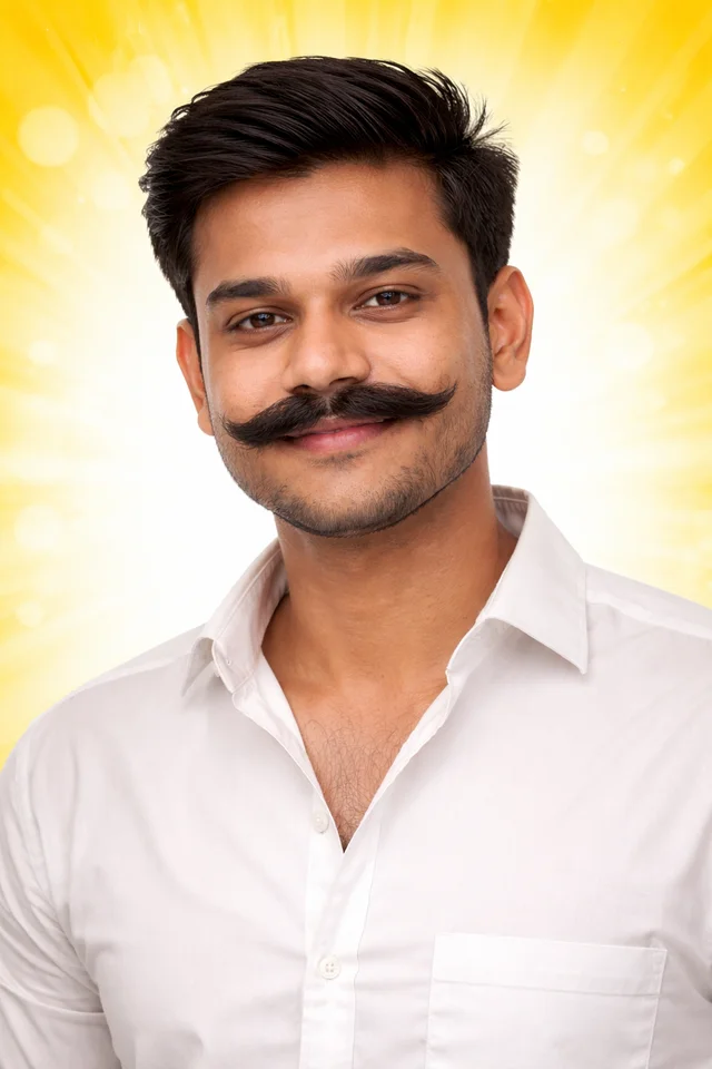 Artificial Handlebar Moustache for Theatre & Performance