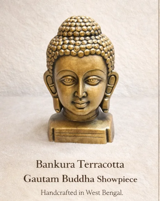 Bankura Terracotta Gautam Buddha Showpiece
