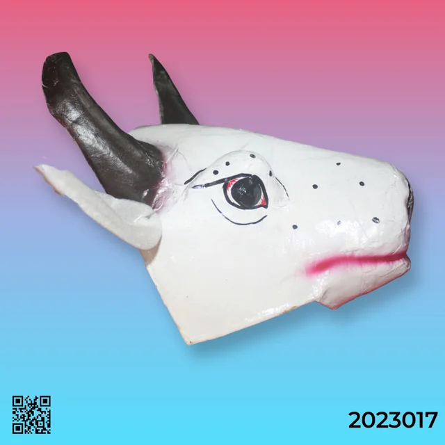 Handmade Theatre Animal Mask - Cow