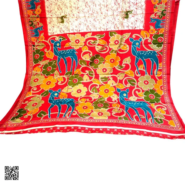 Silk Kalamkari Saree