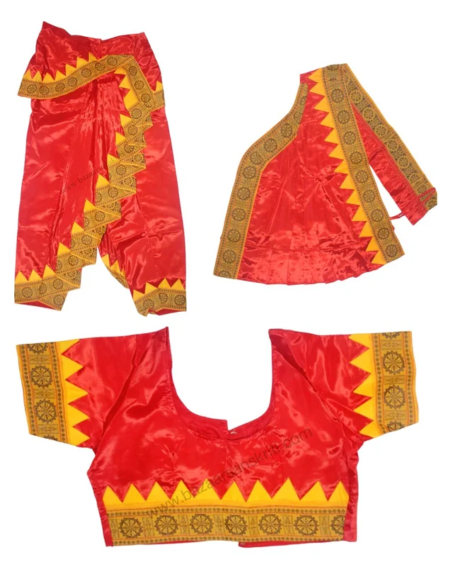 Odissi Dance Costume For Women - 40 (Free Size)