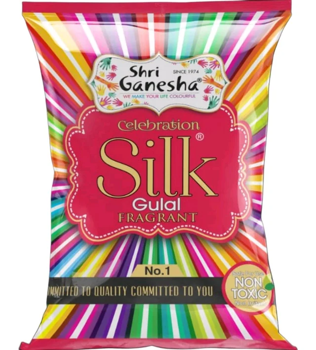 Shri Ganesha Silk Gulal/Harbal Colour (Red)