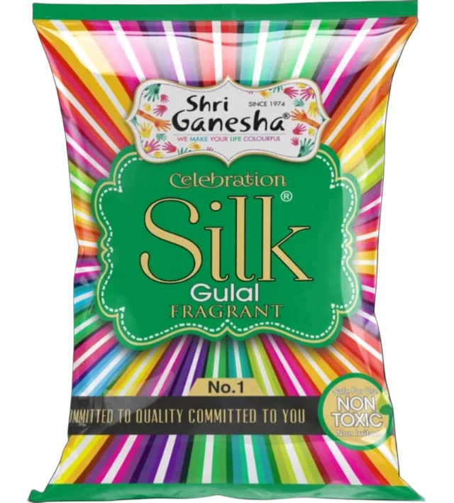 Shri Ganesha Silk Gulal/Harbal Colour (Green)