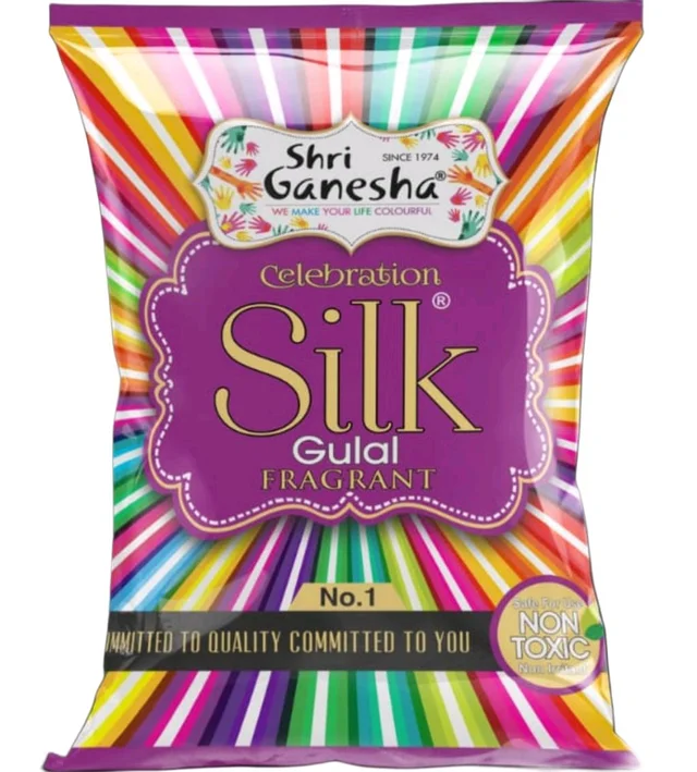 Shri Ganesha Silk Gulal/Harbal Colour (Violet)