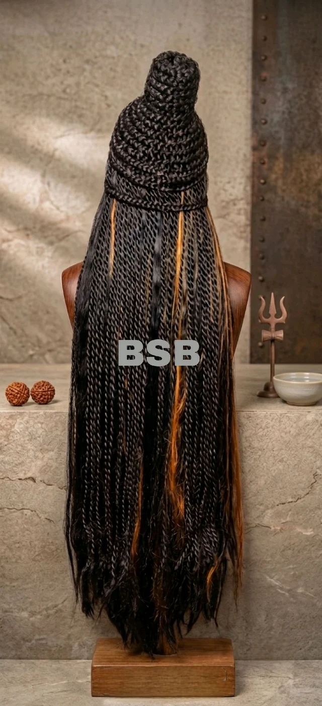 Authentic Mahadev Jata Wig – Traditional Dreadlock Hair Prop for Religious Rituals, Theatre & Folk Performances